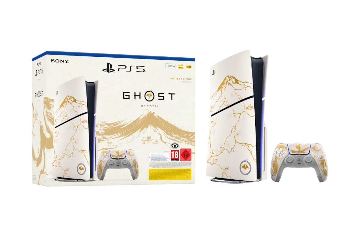 PlayStation 5 Standard Edition Ghost of Yotei Gold Limited Edition Bundle slika