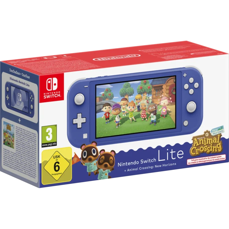 Nintendo Switch Lite blue Animal Crossing New Horizons