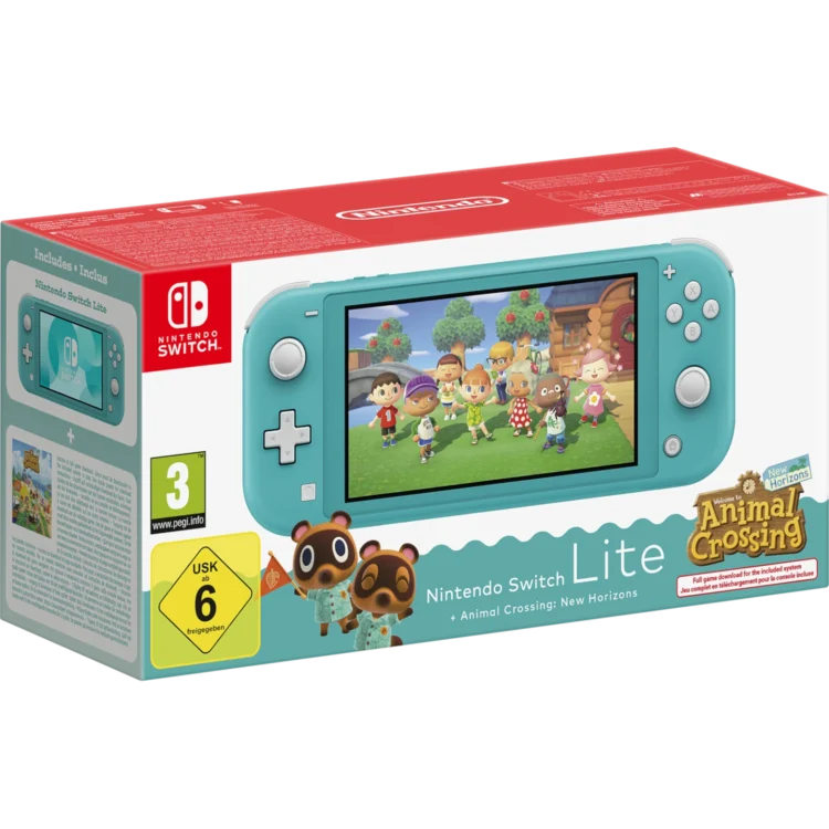 Nintendo Switch Lite turquoise Animal Crossing New Horizons