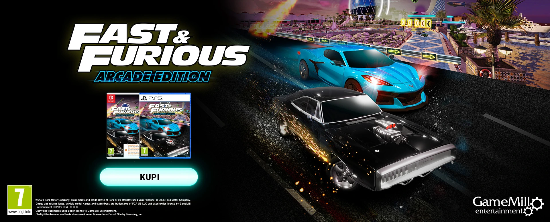 <b>Fast & Furious: Arcade Edition</b> donosi brze utrke i adrenalinsku akciju ravno iz arkada na konzole!