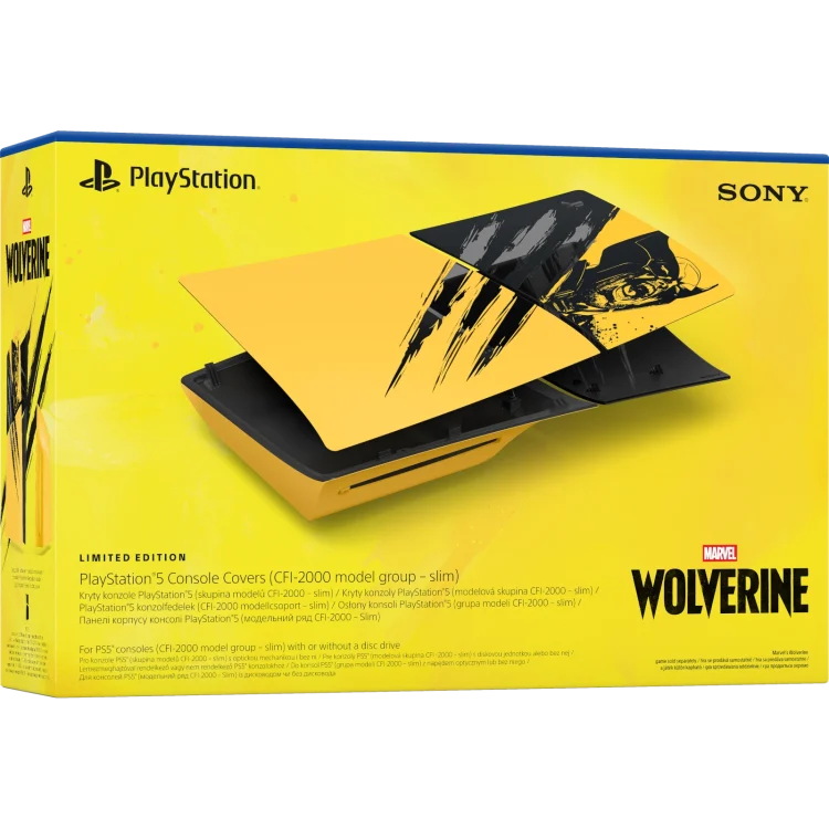 Poklopac za PlayStation 5 (Slim Edition) konzolu Marvel’s Wolverine Battle Yellow Limited Edition