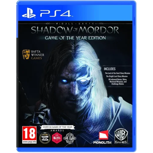 shadow of mordor middle earth goty game of the year playstation 4