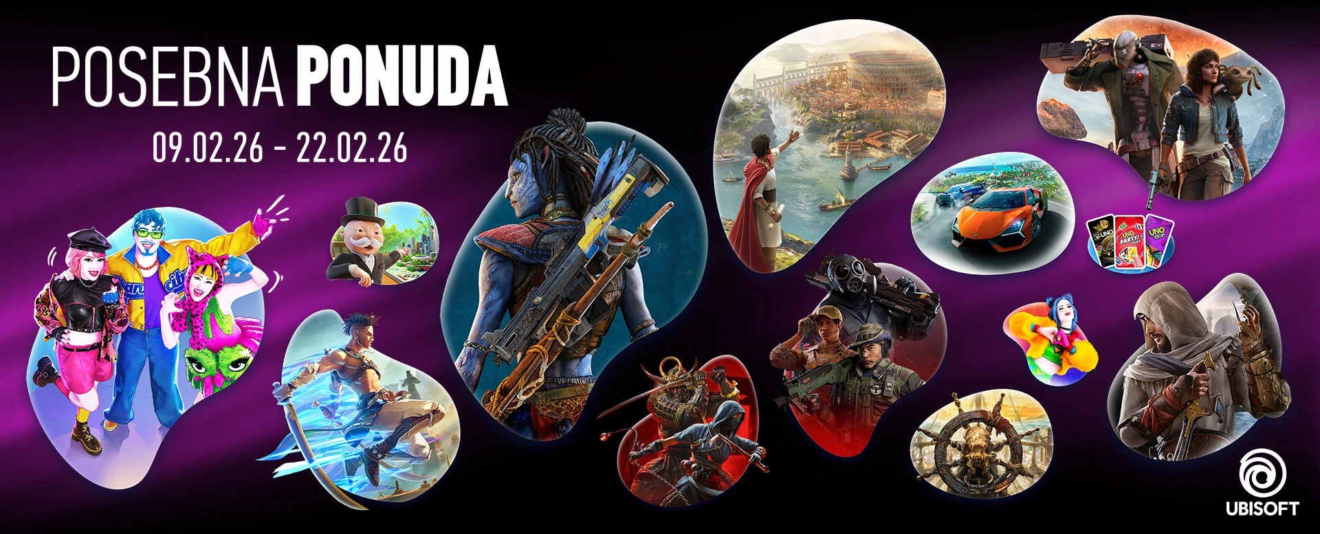 Posebna ponuda <b>Ubisoft</b> igara po nižim cijenama do <b>22.02.2026.</b> ili do isteka zaliha!