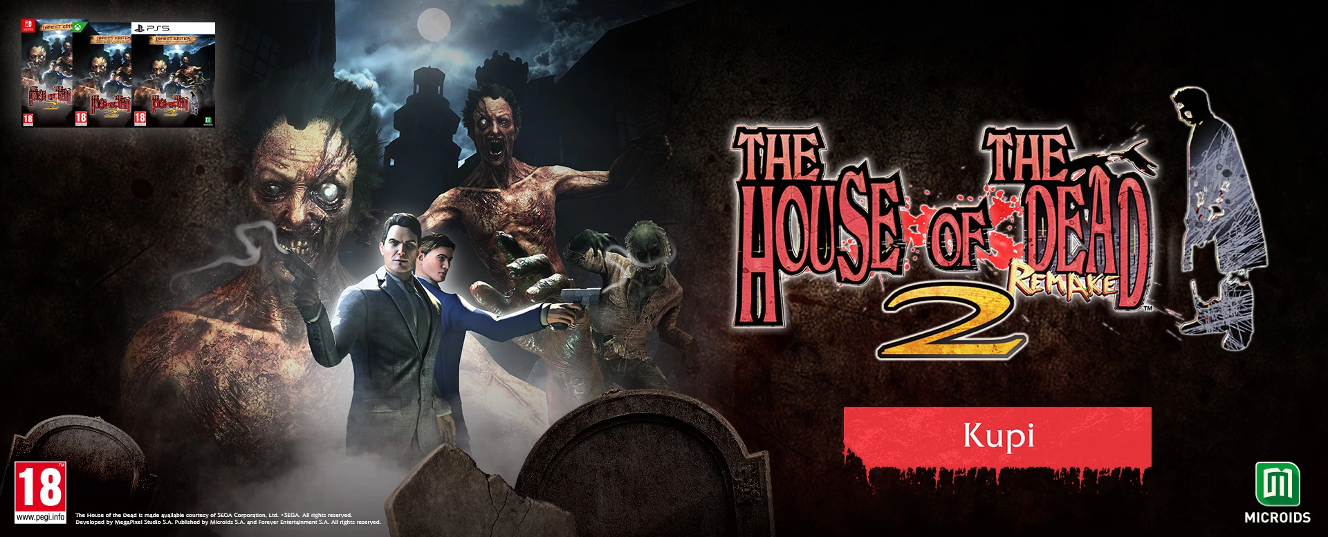 Uronite ponovno u svijet arkadnih igara dok se suočavate s novim prijetnjama u potpunom novom <b>THE HOUSE OF THE DEAD 2: Remake - INFECT’EDITION</b>