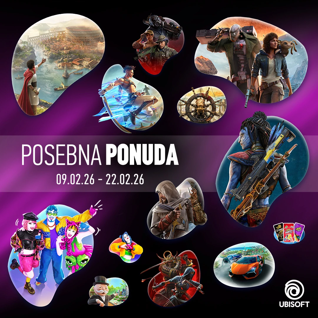 Posebna ponuda <b>Ubisoft</b> igara po nižim cijenama do <b>22.02.2026.</b> ili do isteka zaliha!