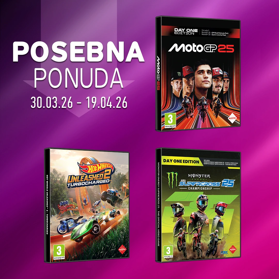 Posebna ponuda <b>Milestone igara</b>, iskoristi priliku do 19.04.2026. ili do isteka zaliha!