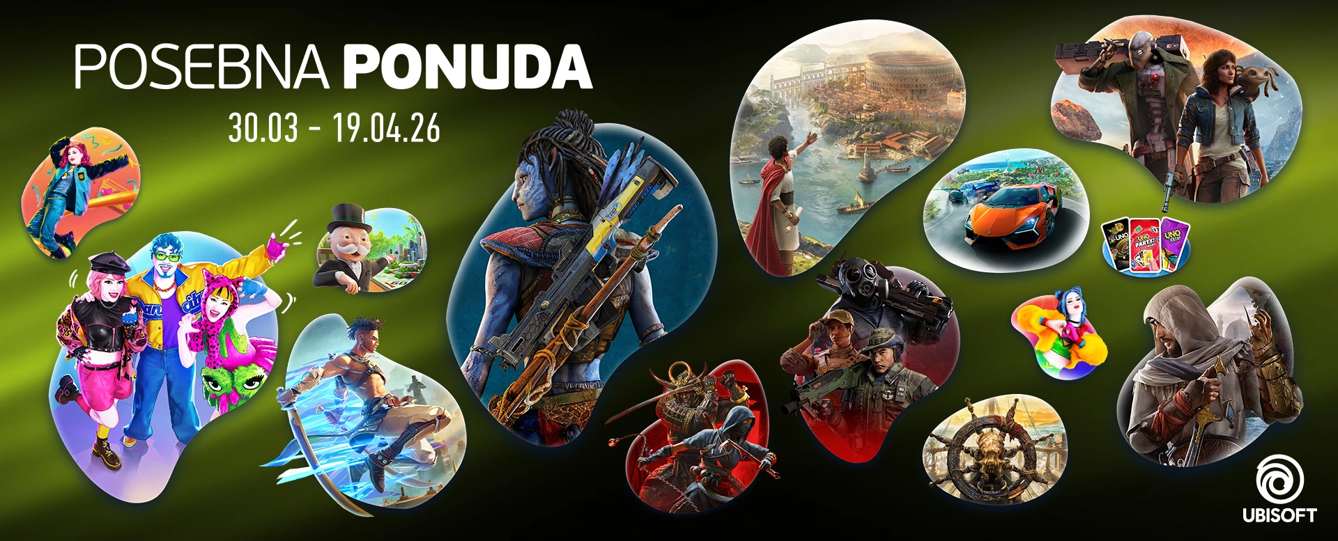 Posebna ponuda <b>Ubisoft igara</b>, iskoristi priliku do 19.04.2026. ili do isteka zaliha!