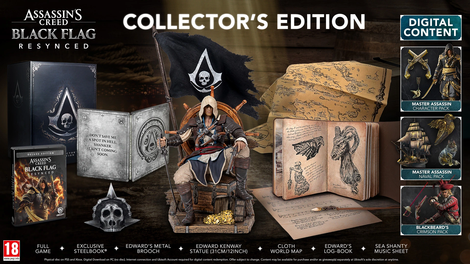 Assassins Creed Black Flag Resynced Collectors Edition playstation 5 detalji