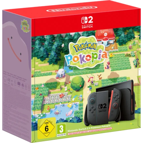 Nintendo Switch 2 konzola crveno plavi Pokemon Pokopia Bundle