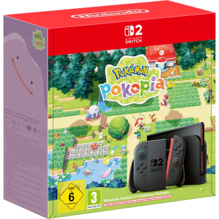 Nintendo Switch 2 konzola crveno plavi Pokemon Pokopia Bundle