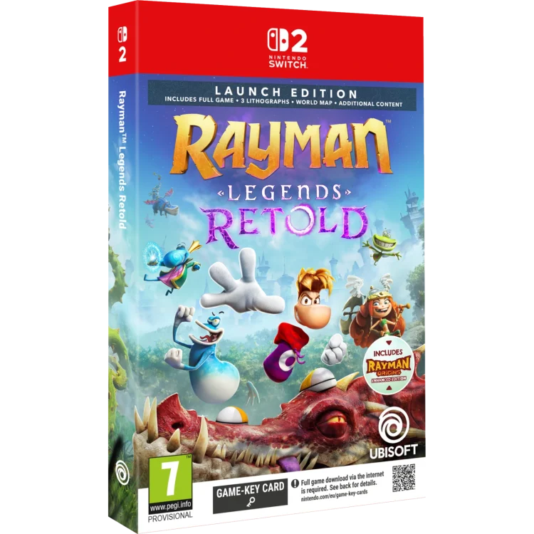 Rayman Legends Retold Launch Edition nintendo switch 2