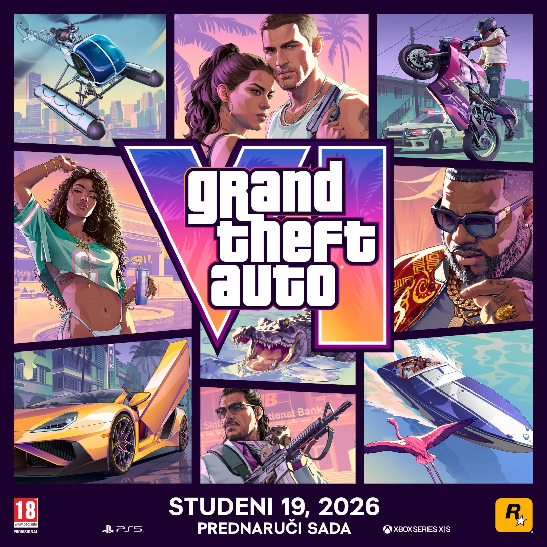 GTA 6 stiže <b>19. studenog 2026.</b> s dva protagonista, novim Vice Cityjem i pričom kakvu Rockstar još nije ispričao.