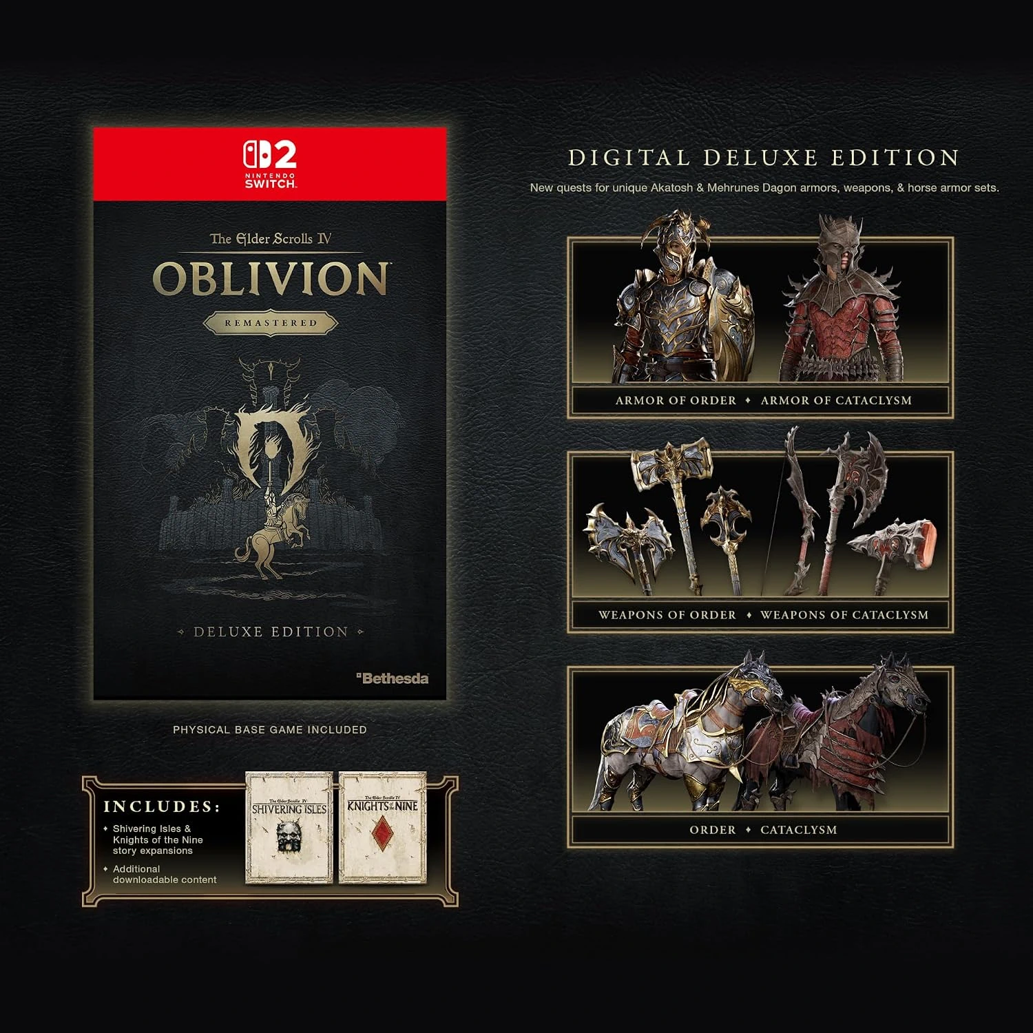 The Elder Scrolls IV Oblivion Remastered Deluxe Edition detalji