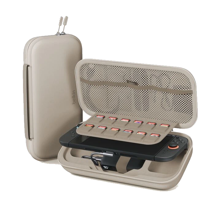 belkin charging case for nintendo switch 2 sand