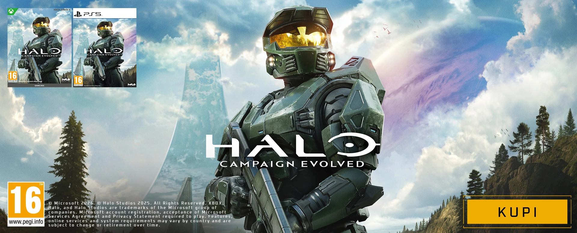 Doživite legendarnu priču igre <b>Halo: Combat Evolved</b> u potpuno novom izdanju, uz HD grafiku, obnovljene cinematice i dorađene kontrole.