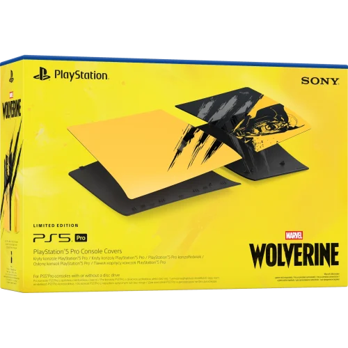 Poklopac za PlayStation 5 Pro konzolu Marvel’s Wolverine Battle Yellow Limited Edition