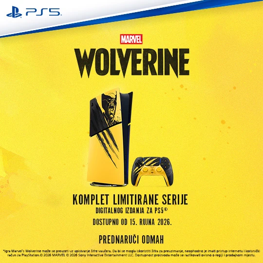 Stiže nova PS5 kolekcija posvećena Marvel's Wolverineu, u prepoznatljivom <b>Battle Yellow</b> dizajnu.