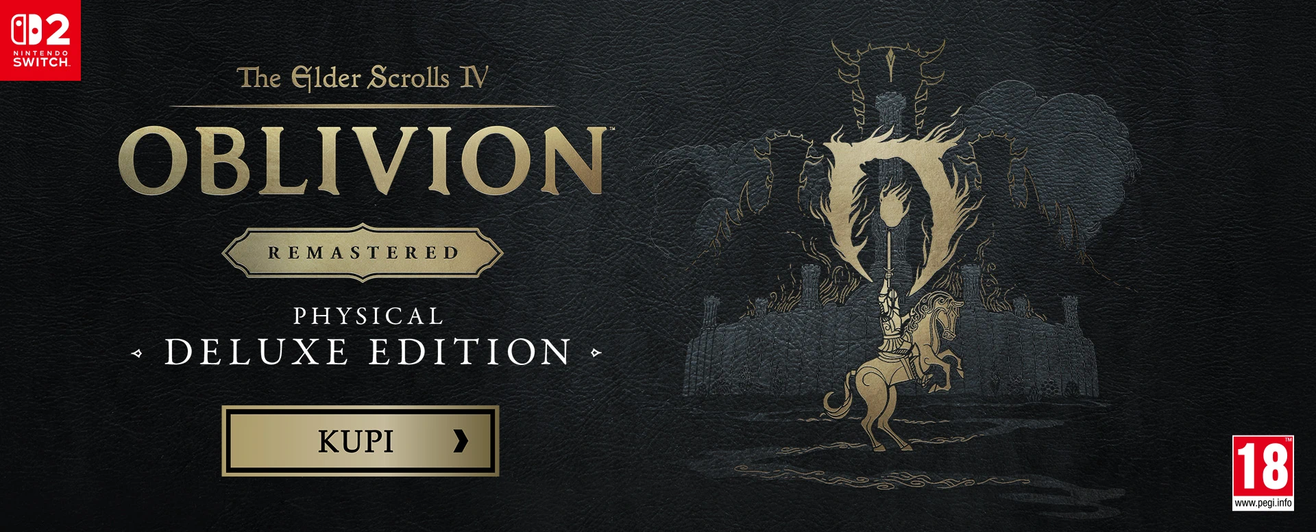 <b>Oblivion Remastered Deluxe Edition</b> sada je dostupan i za Nintendo Switch 2 - vratite se u bogati svijet Tamriel i borite se kroz ravnice Obliviona, u prodaji!