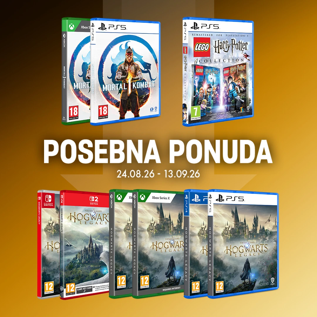 Iskoristi posebnu ponudu Warner Bros. hit naslova po sniženoj cijeni, akcija traje <b>do 13.09.2026.</b>