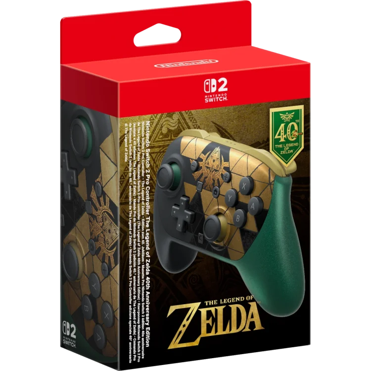 Nintendo Switch 2 Pro Kontroler Legend of Zelda 40th Anniversary Edition