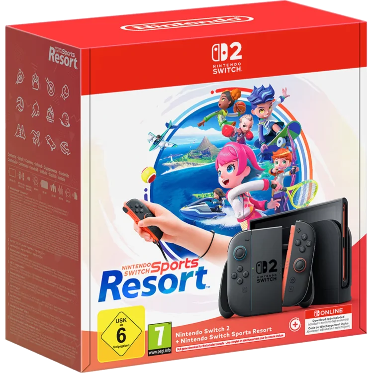 Nintendo Switch 2 konzola + Nintendo Switch Sports Resort Bundle + 3 Months NSO
