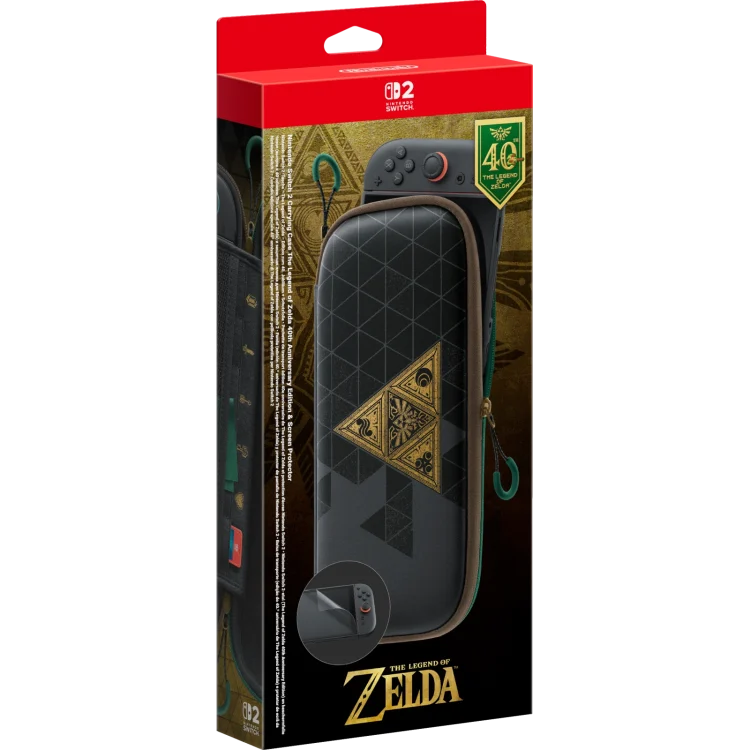 Nintendo Switch 2 zaštitna torbica + zaštitna naljepnica za ekran Legend of Zelda 40th Anniversary Edition