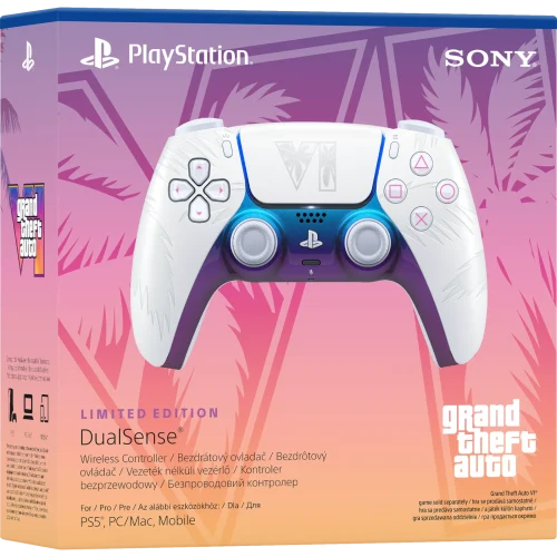 PS5 Dualsense Wireless Controller Grand Theft Auto VI White Limited Edition