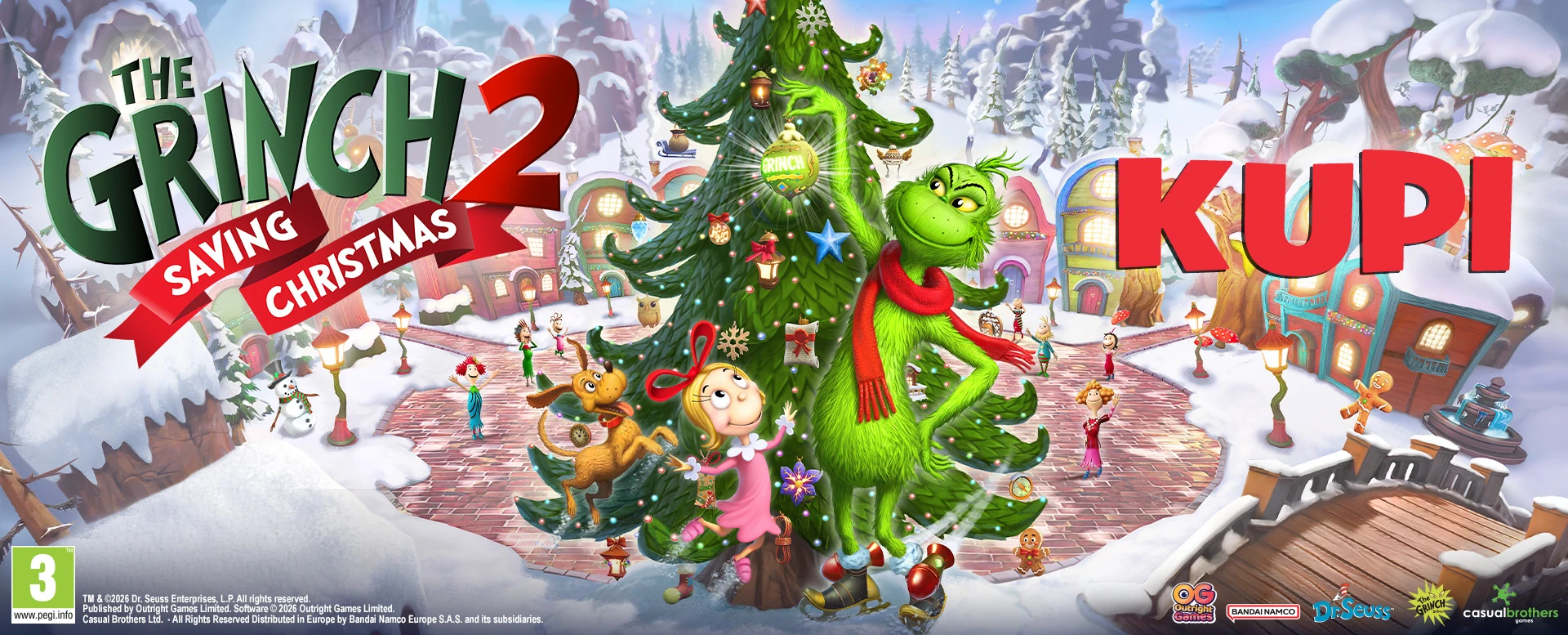 <b>The Grinch 2: Saving Christmas</b> donosi zabavnu božićnu 3D platformsku avanturu za PS4, PS5 ili Nintendo Switch.