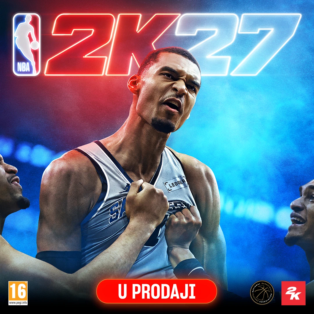 Novi naslov <b>NBA 2K27</b>, gdje borba za vrh nikad ne prestaje, sada u prodaji.